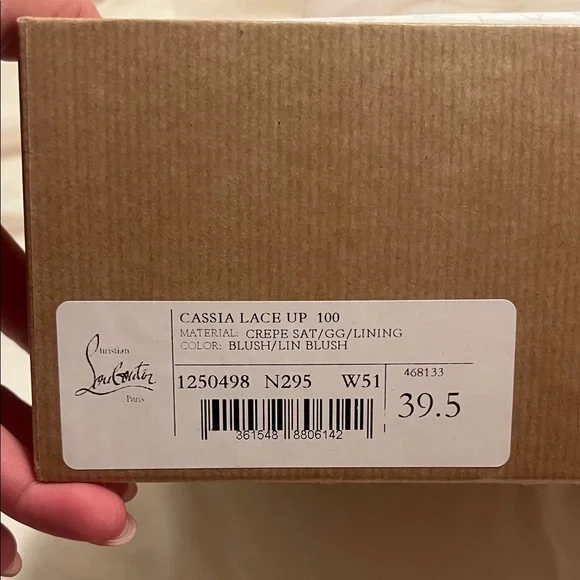 Louboutin Cassia Lace Up 100 - Picture 8 of 8